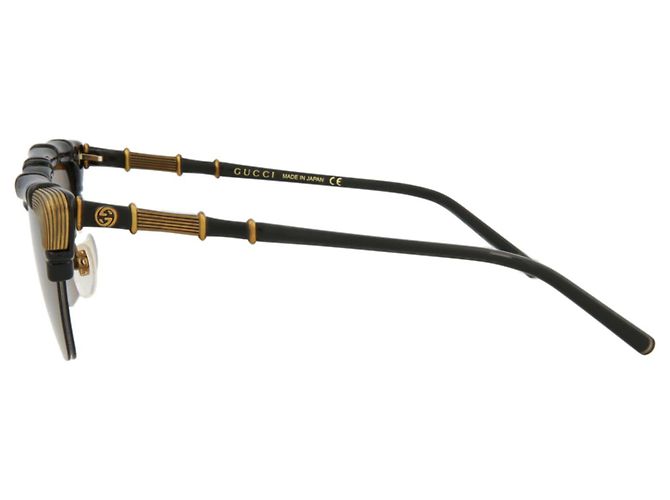 Gafas de sol de inyección Gucci Cat Eye-Frame Negro - vista 3