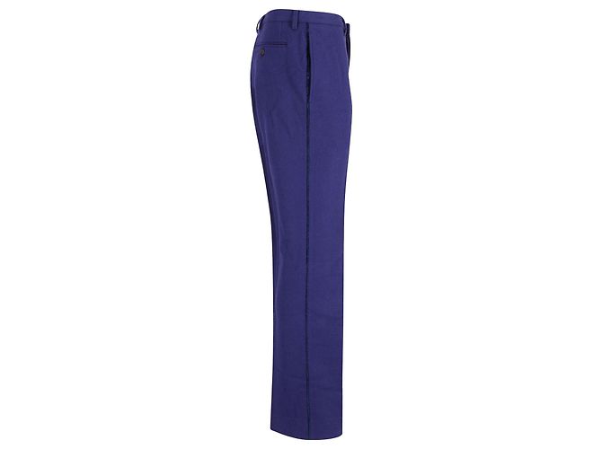 Pantaloni Jil Sander in lana blu - vista 3