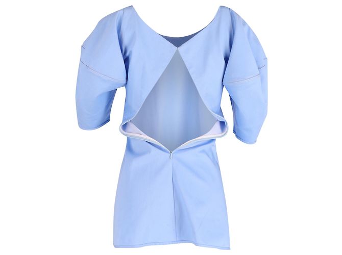 Vestido Ellery Deliberate Distance Cone en algodón azul claro - vista 3
