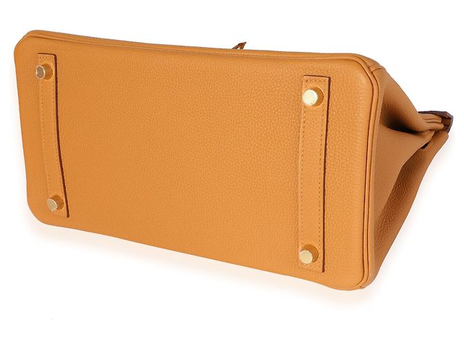Hermès Hermes Caramel Tabac Shiny Niloticus Coccodrillo & Togo Touch Birkin 30 GHW Marrone - vista 2