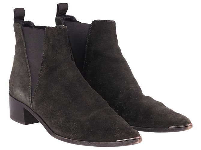 Botines Acne Studios Jensen en ante negro - vista 2