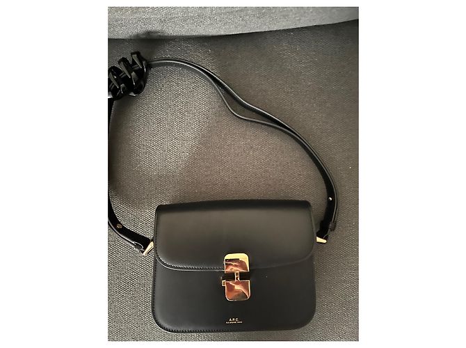 Borsa a mano Apc Model S in pelle nera Nero - vista 7