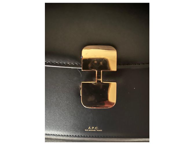Borsa a mano Apc Model S in pelle nera Nero - vista 8