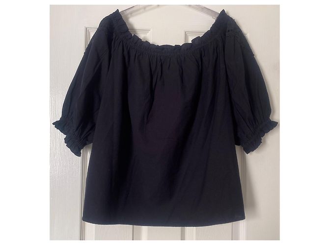 Uterque Top bordado de lino - vista 4