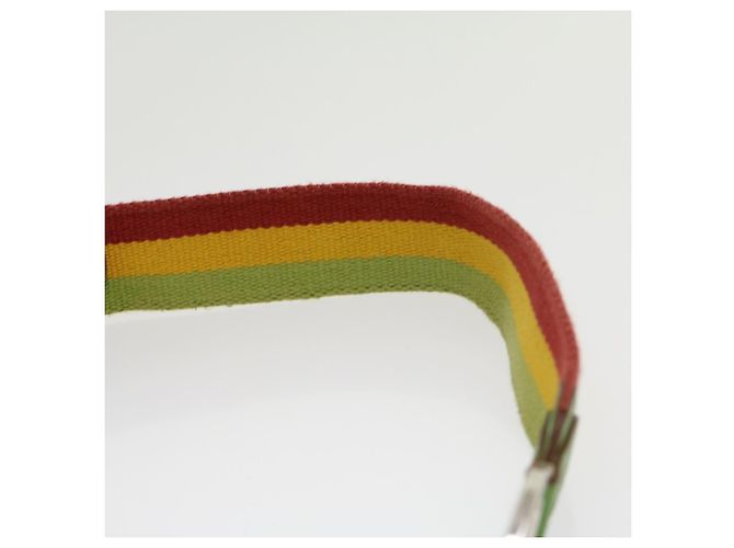 Borsa a tracolla Christian Dior Trotter Canvas Saddle Colore Rasta Beige Auth 30671alla - vista 14