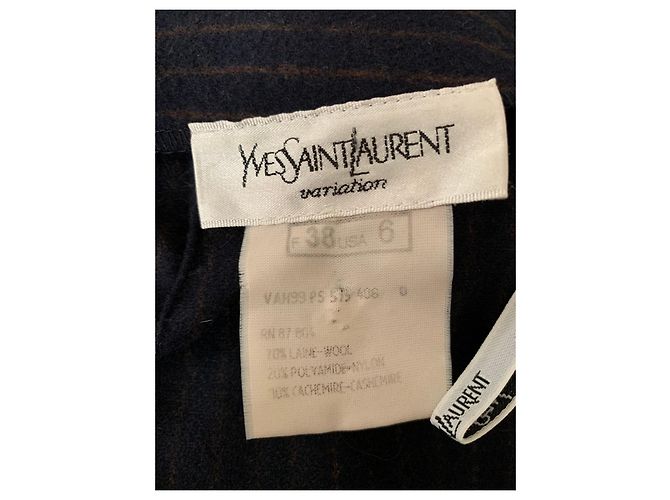 Yves Saint Laurent Vintage Hose von YSL Variations Marineblau - Ansicht 4