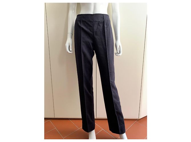 Yves Saint Laurent Vintage Hose von YSL Variations Marineblau - Ansicht 8