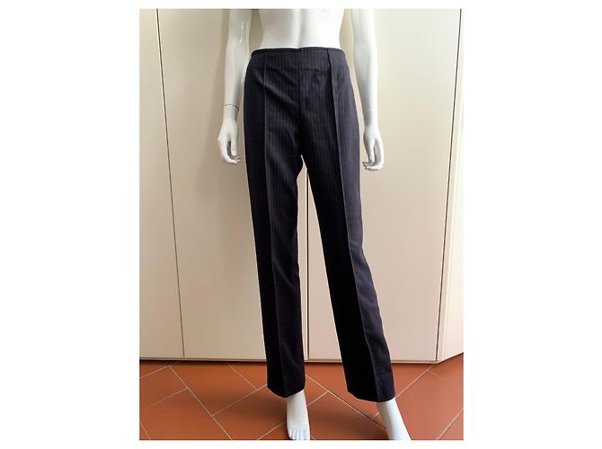Yves Saint Laurent Vintage Hose von YSL Variations Marineblau - Ansicht 9