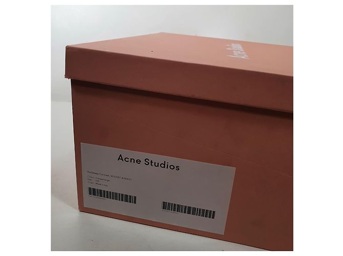 Acne Studios Rockaway Contrast Sneakers Orange Beige Yellow - view 10
