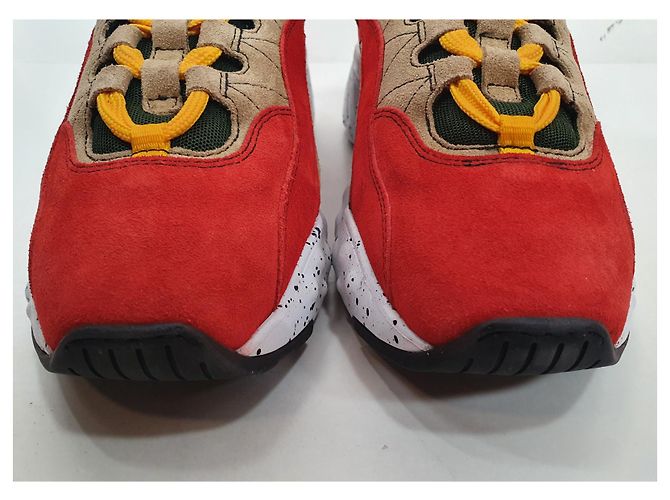 Acne Studios Rockaway Contrast Sneakers Orange Beige Yellow - view 5