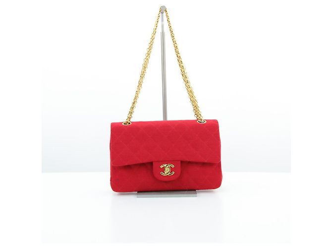 Timeless Chanel Maglia senza tempo con catena dorata Rosso - vista 2