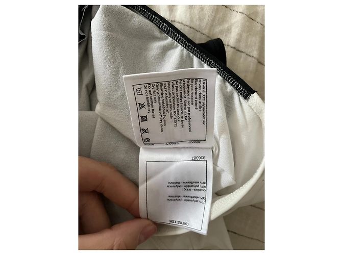 Chanel CC Logo Einteiler Schwarz und Weiß Zweifarbige Größe 34 XS - Ansicht 7