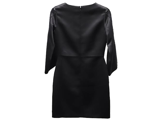 MINI VESTIDO MAJE ENCAJE Negro - vista 2