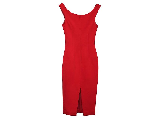 Nicholas Kirkwood Rotes Bandage-Midikleid mit V-Wire - Ansicht 4