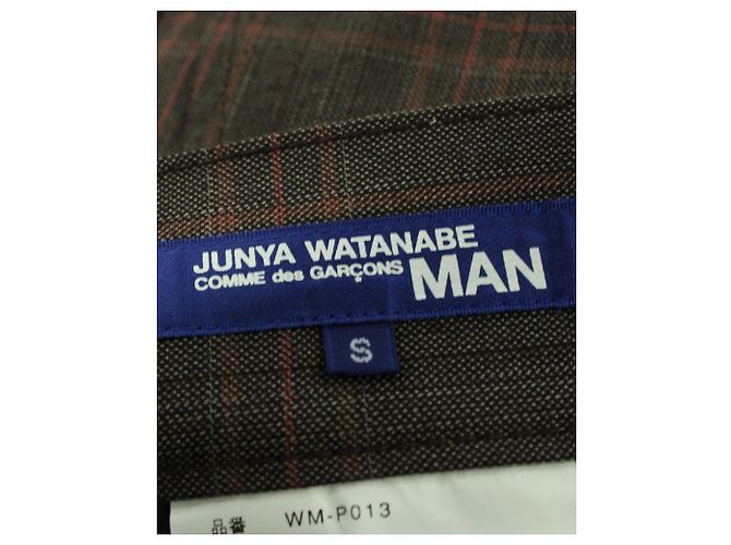 Junya Watanabe Pantaloni Cropped Uomo in Cotone Marrone - vista 3