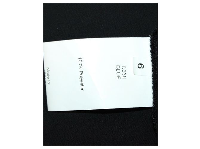 Iris & Ink Schulterfreies Midikleid aus schwarzem Polyester - Ansicht 5