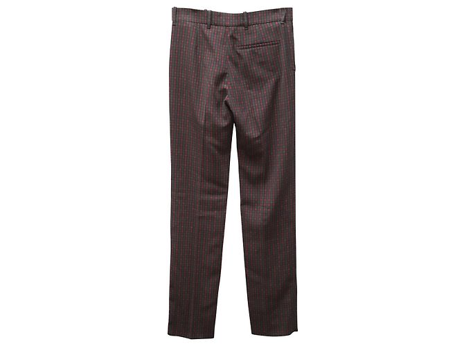 Balenciaga Classic Fit Plaid Trousers in Multicolor Polyester - view 2