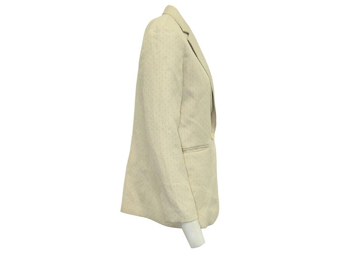 Sandro Paris Printed Tailored Blazer in Multicolor Polyester Viscose - view 2