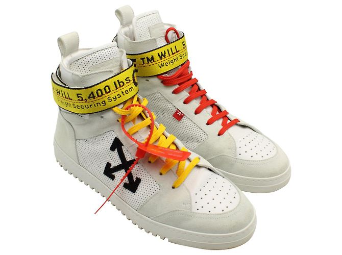 Off White Off-White Drilled High 'Industrial Belt' in White leather - view 3