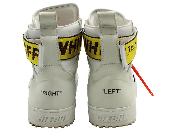 Off White Off-White Drilled High 'Industrial Belt' in White leather - view 5