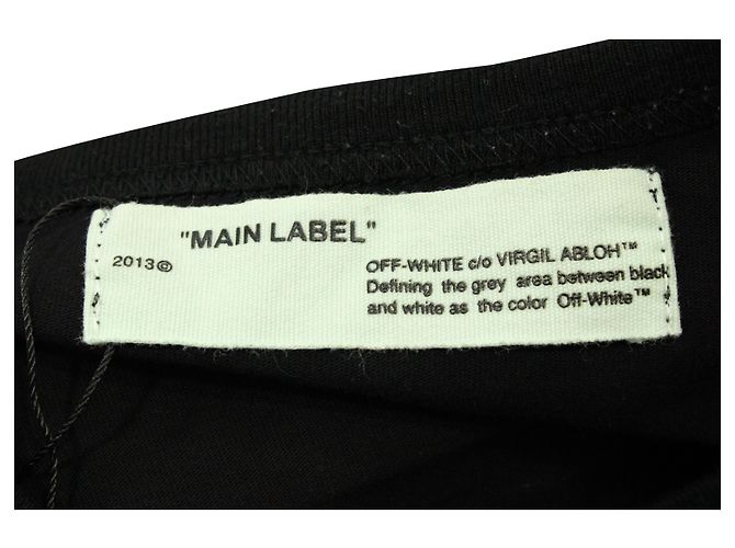 Off White Off-White Splash Ink T-Shirt in Black Cotton - view 3