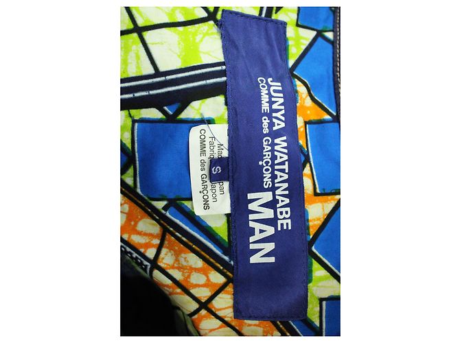 Junya Watanabe Man Zip Multi-Pocket Shirt Jacket in Blue Cotton Denim - view 3