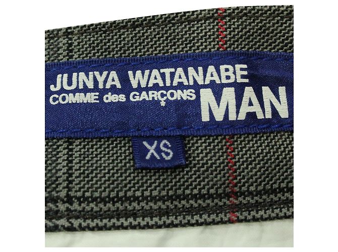 Junya Watanabe Man Plaid Shorts aus grauem Polyester - Ansicht 3