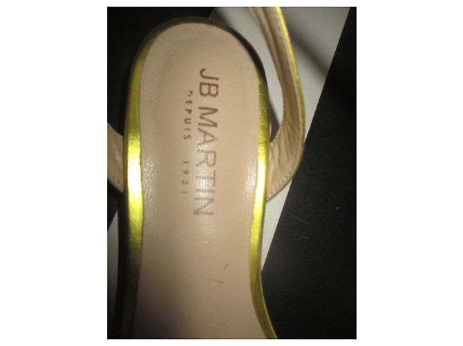 JB Martin Sandalen aus Leder Gold - Ansicht 2