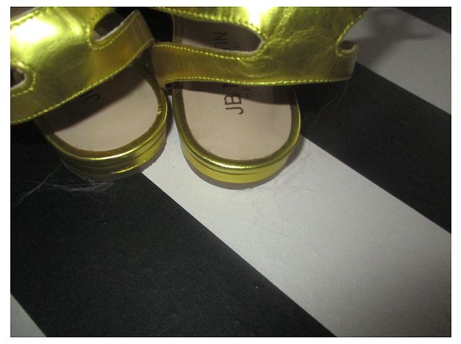 JB Martin Sandalen aus Leder Gold - Ansicht 4