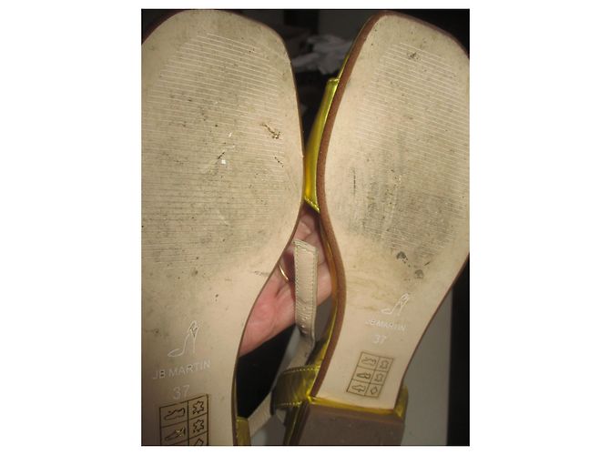 JB Martin Sandalen aus Leder Gold - Ansicht 7