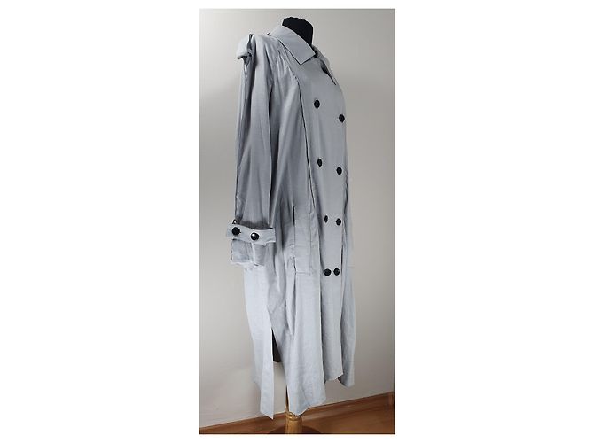 Gabardina Proenza Schouler de mezcla de lino gris - vista 2