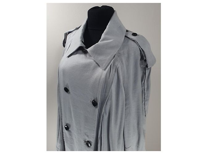 Gabardina Proenza Schouler de mezcla de lino gris - vista 3