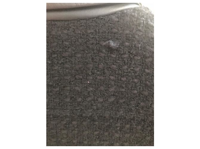 Giacca Sandro in tweed e pelle nera 36 Nero - vista 5