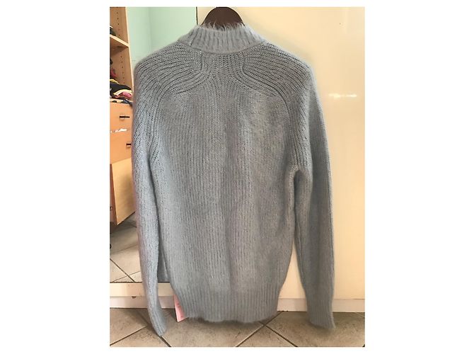 Jil Sander Rollkragenpullover aus Mohair in Blau - Ansicht 2