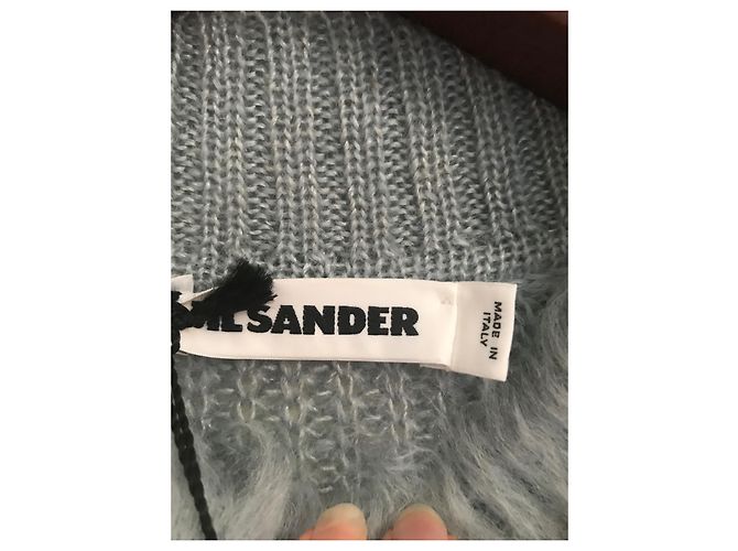 Jil Sander Rollkragenpullover aus Mohair in Blau - Ansicht 4