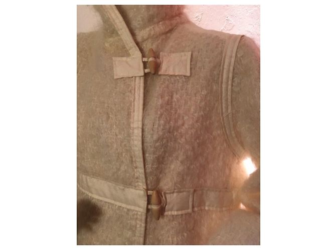 Courreges Courrèges Dufflecoat aus Mohair und Wolle - Ansicht 8