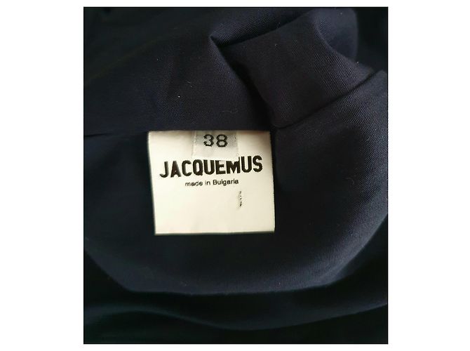 Abito midi senza maniche con scollo a V Jacquemus Blu Navy - vista 12