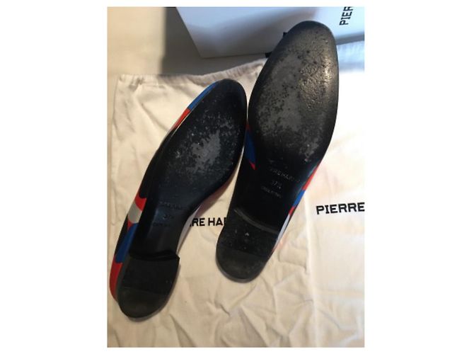 Mule de seda Pierre Hardy Preto Branco Vermelho Azul claro - vista 8