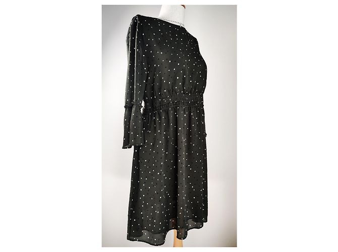 Day Birger & Mikkelsen Gepunktetes Kleid Grün Viscose - Ansicht 2