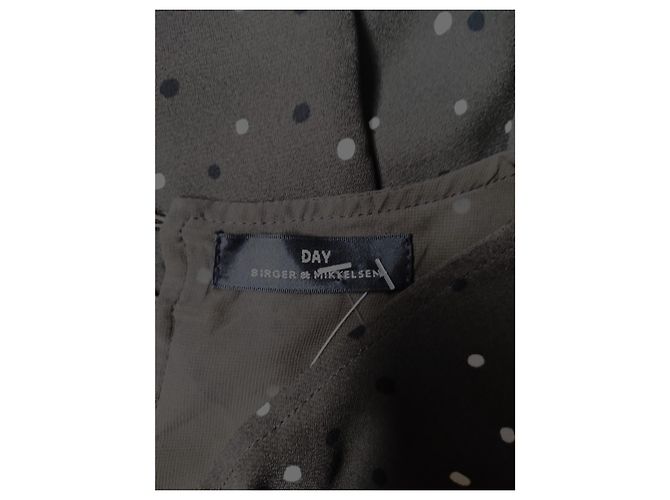 Day Birger & Mikkelsen Gepunktetes Kleid Grün Viscose - Ansicht 4