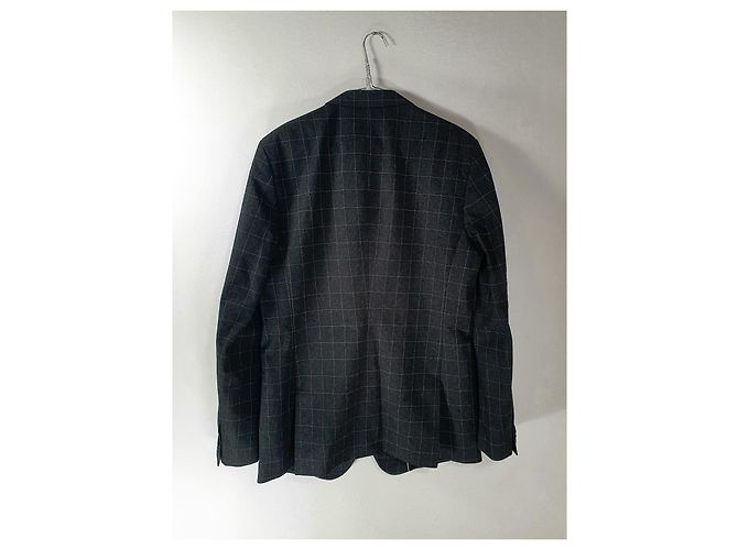 Filippa K Gingham Karo Blazer Grau - Ansicht 5