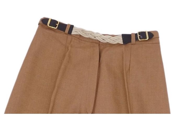 Hermès Hermes Seidenhose Braun - Ansicht 3