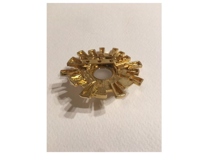 Paco Rabanne goldene Vintage-Brosche - Ansicht 6