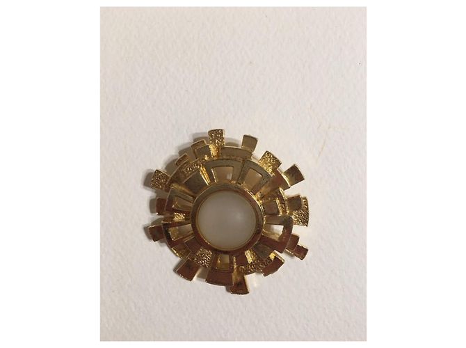 Paco Rabanne goldene Vintage-Brosche - Ansicht 7