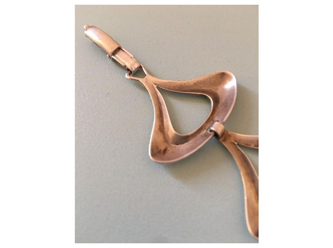 Autre Marque Bracciale modernista vintage in argento 925 - vista 8