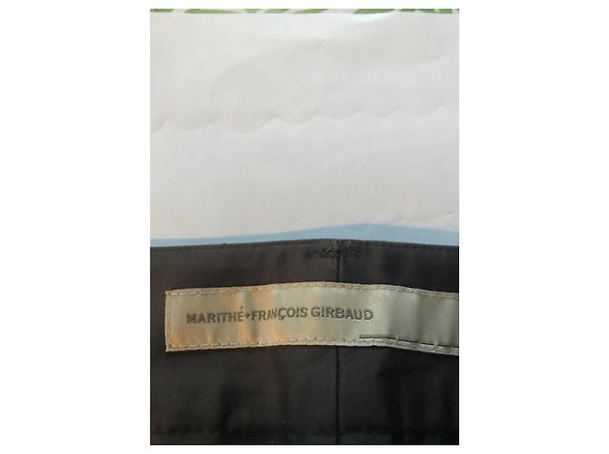 Marithé et François Girbaud Pantaloni bicolore Marithé François Girbaud Nero Marrone scuro - vista 4