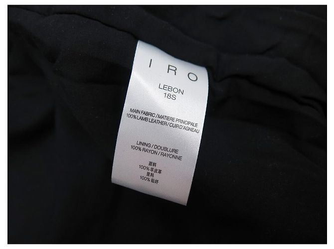 NEW JACKET JACKET IRO LEBON AVIATOR 34 XS GRAINED LEATHER JACKET - view 6