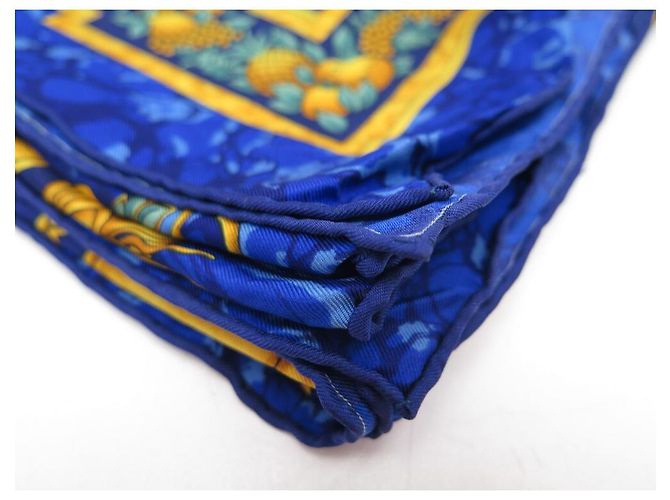 Hermès SCIARPA HERMES CARPE DIEM METZ CARRE 90 SCIARPA IN SETA BLU CM - vista 8