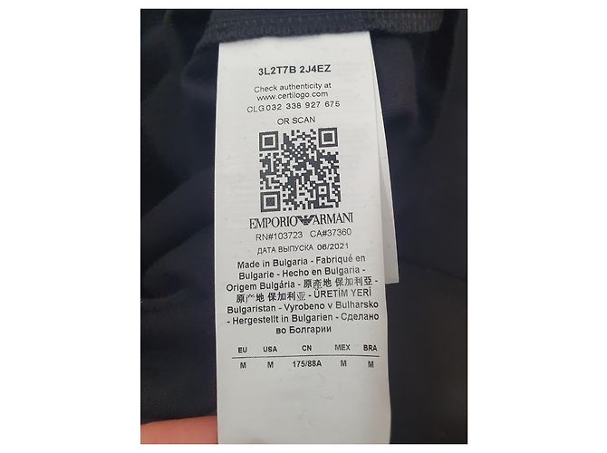 Emporio Armani T-Shirt aus schwarzer Baumwolle - Ansicht 7