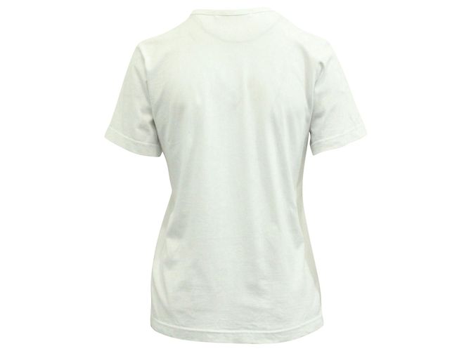 Camiseta de algodón blanco con volantes de Comme Des Garcons - vista 3